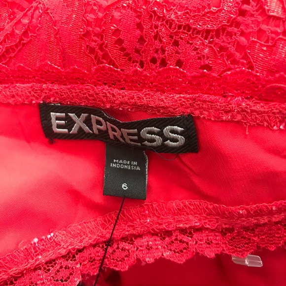 Express NWT Lace Sleeveless Knee Length Dress 6 - Picture 4 of 5